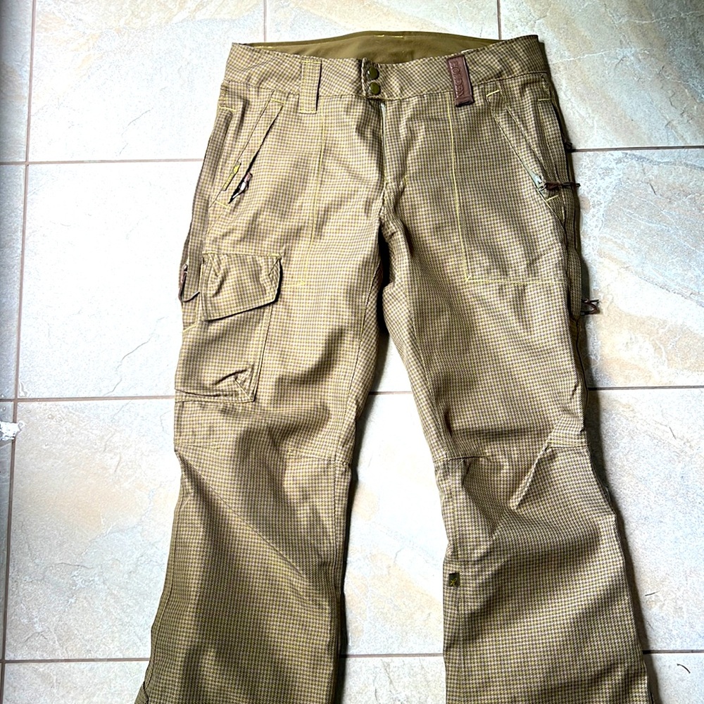 Holden Mens Houndstooth Snowboard Pants Size Medium